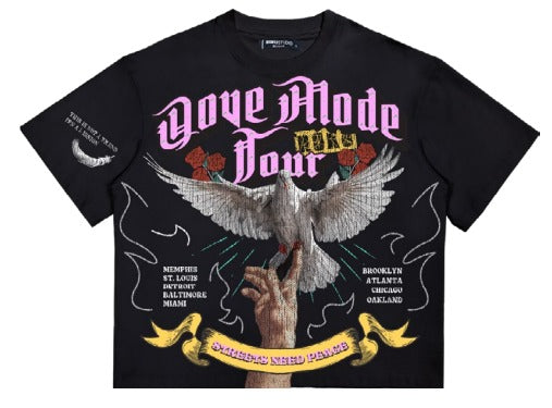 Roku Studio - Dove Mode Boxy Tee - Black — front view