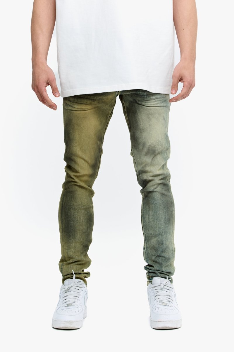9-57 - Mr.flex Skinny Yellow Vintage/lt.yellow Washed - Yellow Vt Lt Y. Wash — front view