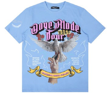 Roku Studio - Dove Mode Reg Fit Tee - University Blue — front view