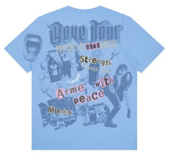 Roku Studio - Dove Mode Reg Fit Tee - University Blue — back view