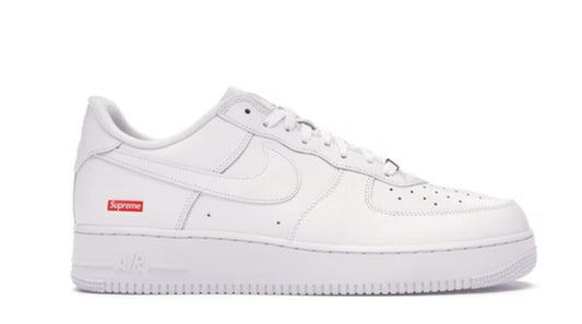 Nike Nike x Supreme - Air Force 1 Low - White — Nike Air Force 1 — iconic silhouette, sneaker, side profile