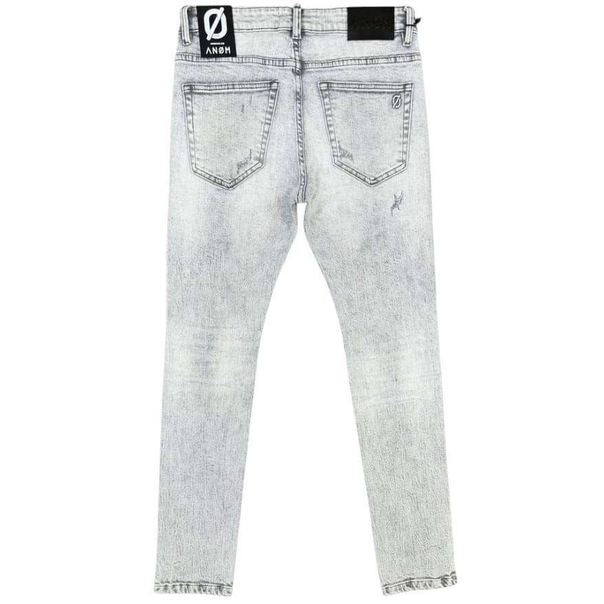 Anom - Vanta Slim Fit - Snow Gray Wash — back view