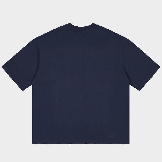 Godspeed - Golf Days Pocket Tee - Navy — back view