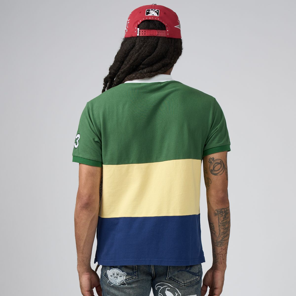 Duaa - Cozy Polo - Green — close-up detail