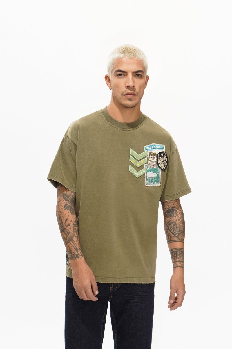 9-57 - Nomad Dark Green Tee - Dark Green — 57 nomad dark green tee dark green 1