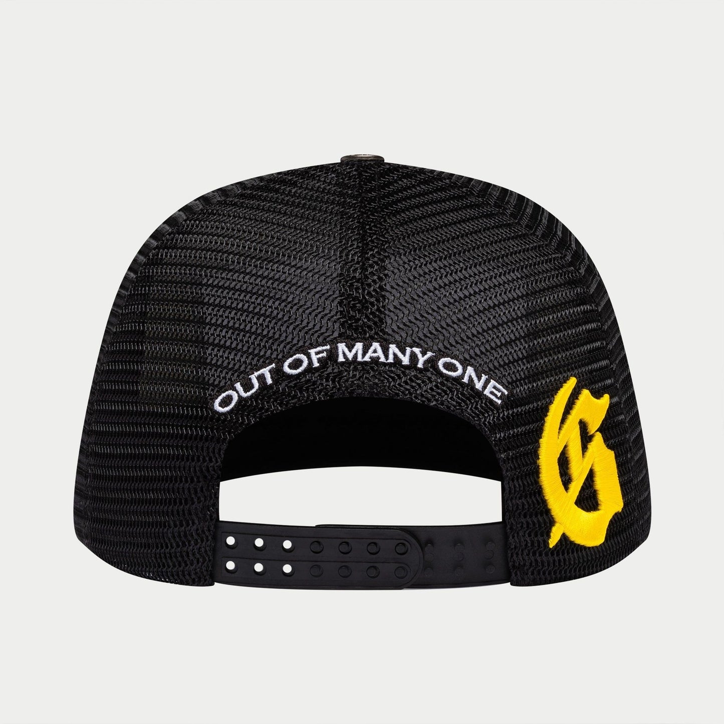 Godspeed - GS E Pluribus Trucker Hat - White/Red — front view