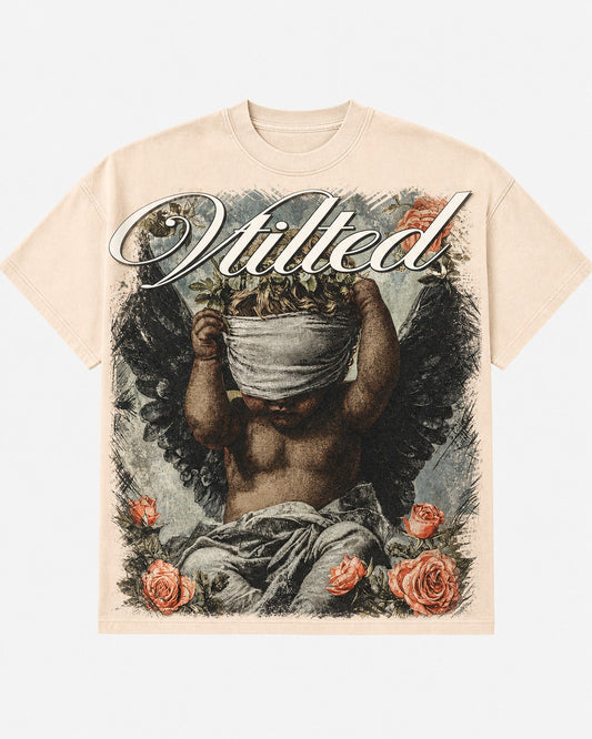 Vtilted - "Blossom" Tee - Cream — front view