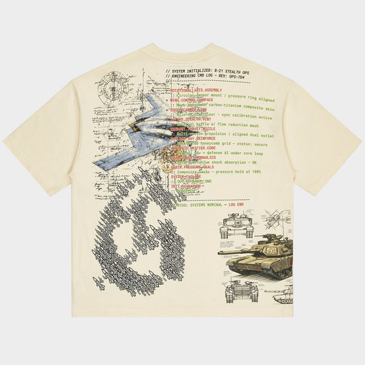 Godspeed - Art Of War T-shirt - Bone — front view