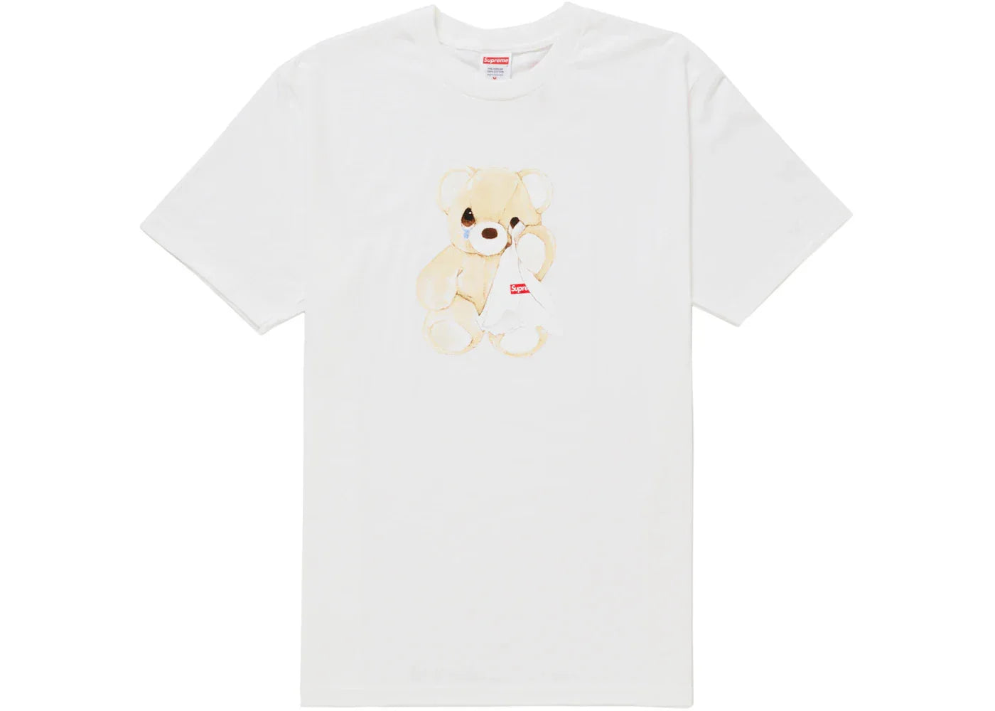 Supreme - Bear Tee (SS25) - White — front view