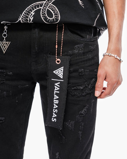 Valabasas - Collage Skinny Denim - Collage - Grey Vintage Wash