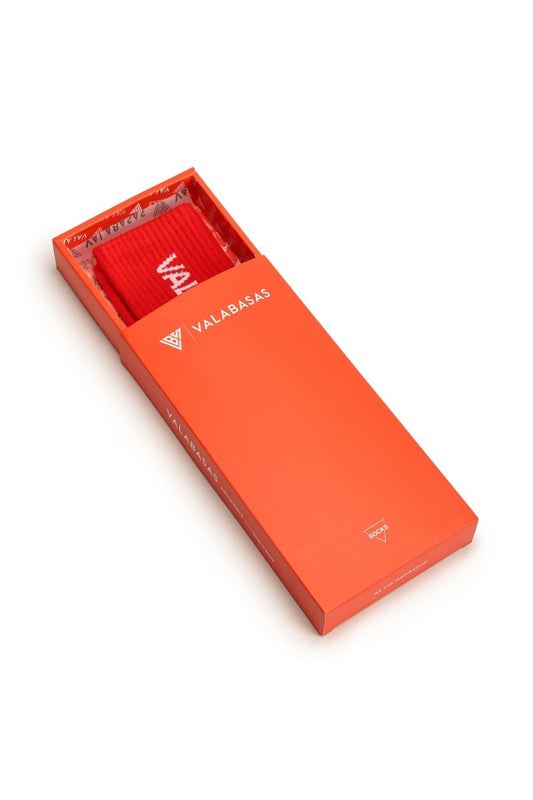 Valabasas - Footprint Socks - Red