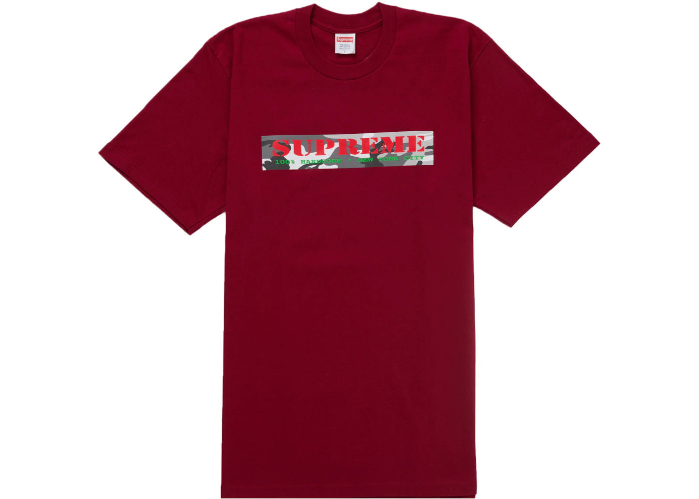 Supreme - Hardcore Tee - Cardinal — front view