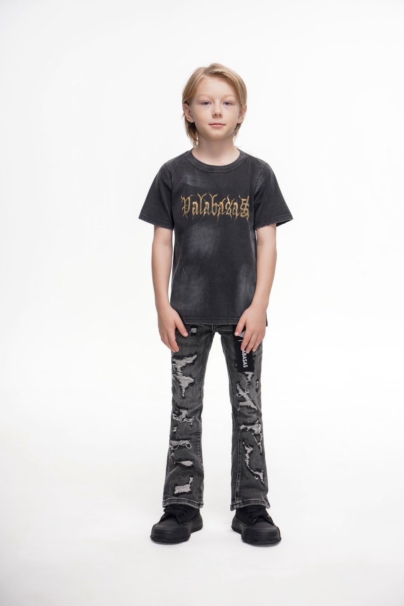 Valabasas - Kids Breach Stacked - Grey