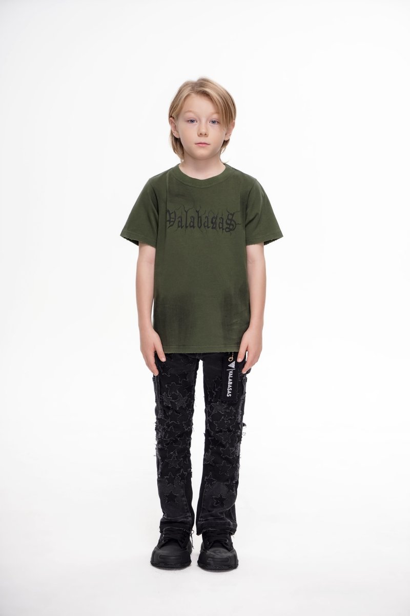 Valabasas - Kids V-Stars Stacked - Black