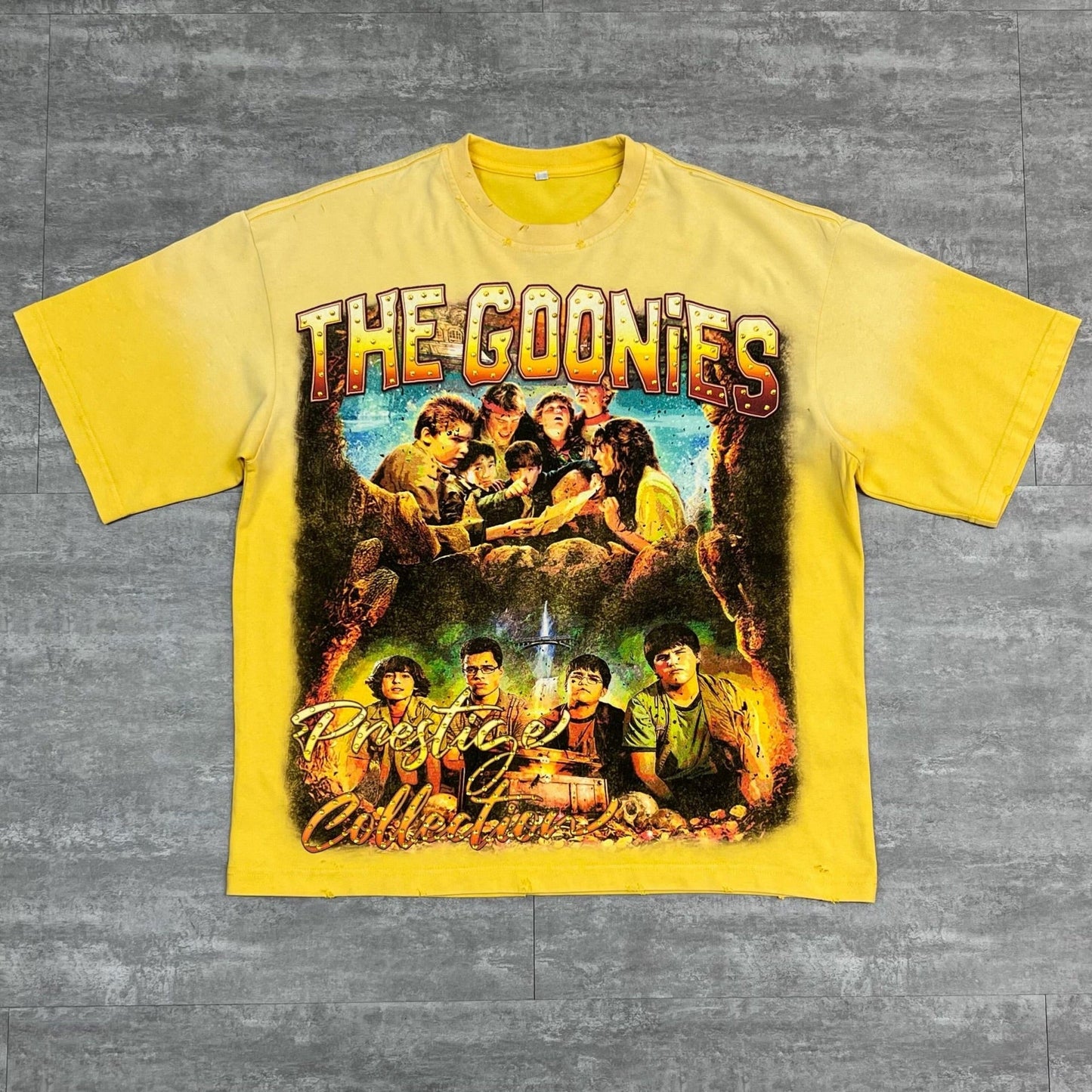 Prestige - The Goonies Tee - Yellow — front view