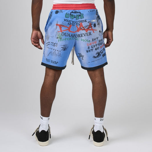Duaa - River Short - Blue — front view