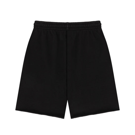 Denim Tears - ADG Sweatshort - Black/White — front view
