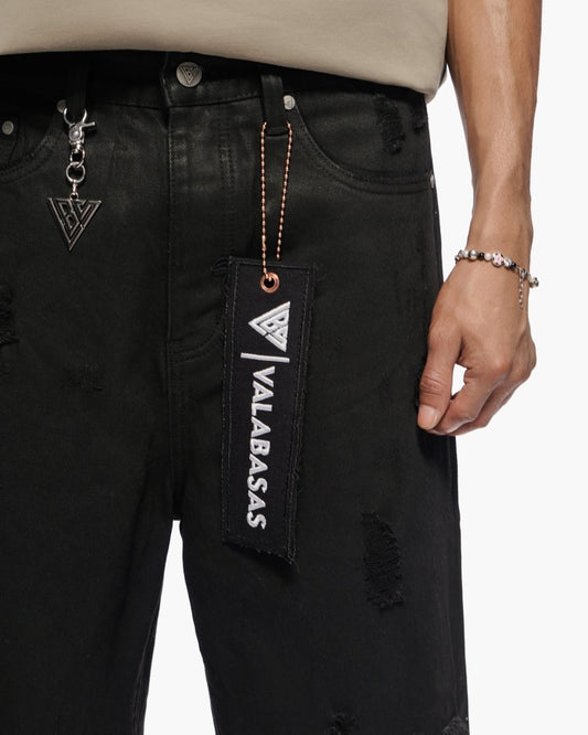 Valabasas - Snapped Black Washed Jorts - Black Washed