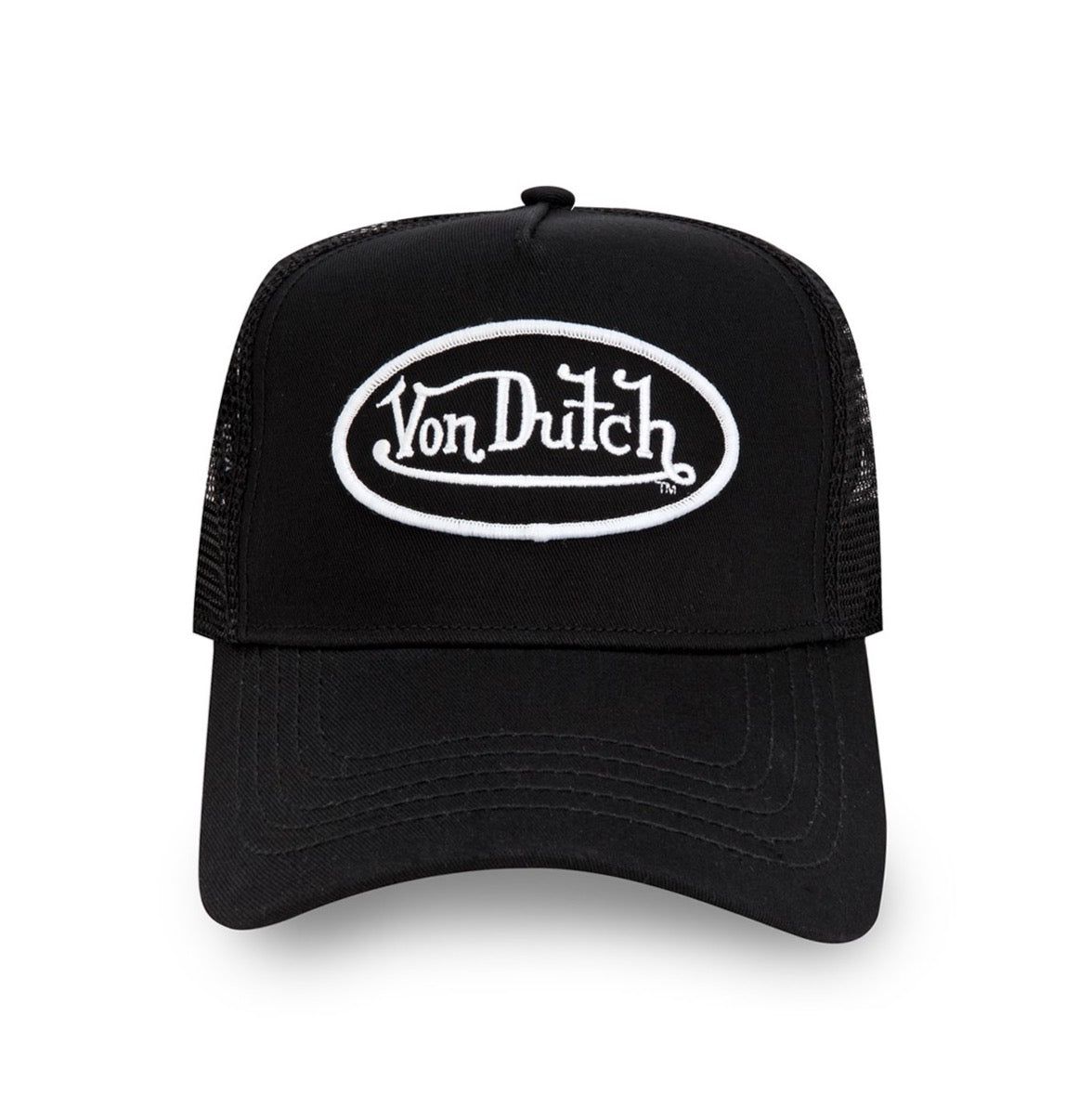 Staple Trucker Hat - Black — front view