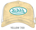 Staple Velvet Trucker Hat - Yellow — front view