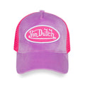Staple Velvet Trucker Hat - Lilac Ice — front view