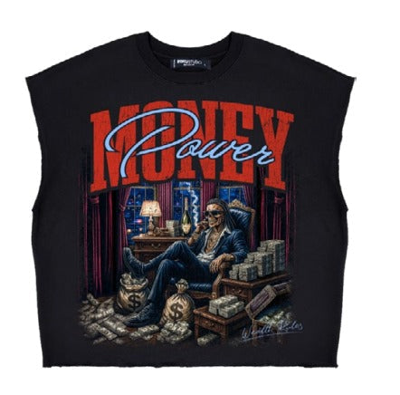Roku Studio - Power Cut Off Tee - Black — front view