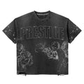 Prestige - Distress Angel Rhinestone Tee — front view