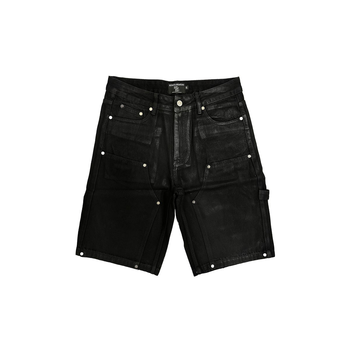 Mixed Emotion - "Worker" Wax Shorts — front view