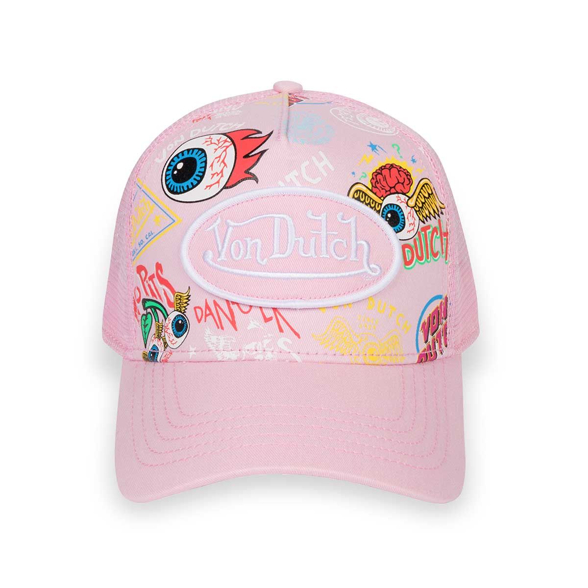 Staple Multi Trucker Hat - Pink — front view