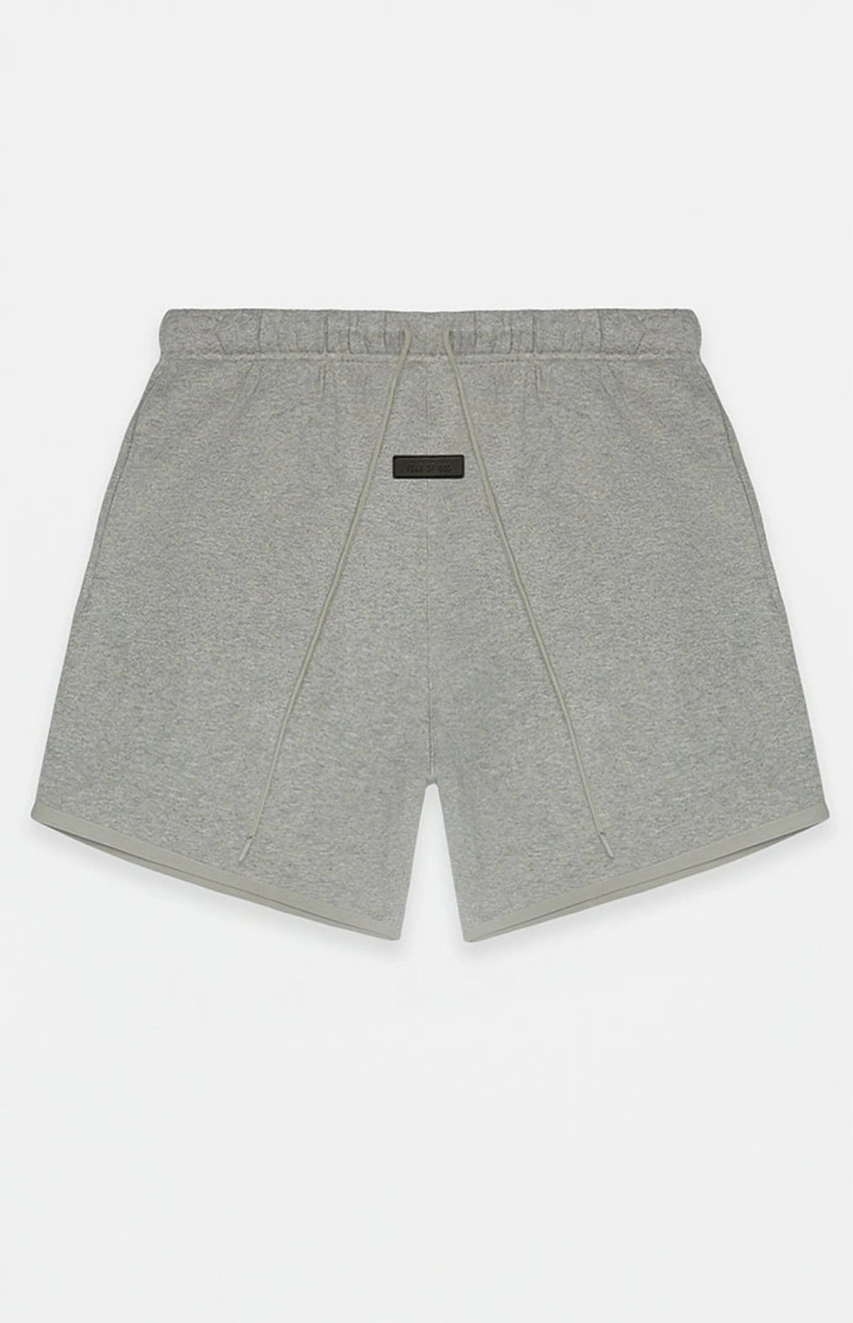 Fear of God Essentials SS22 Sweatshorts - Dark Oatmeal — Jerry Lorenzo Essentials heavyweight basic, fleece sweatshort, front view