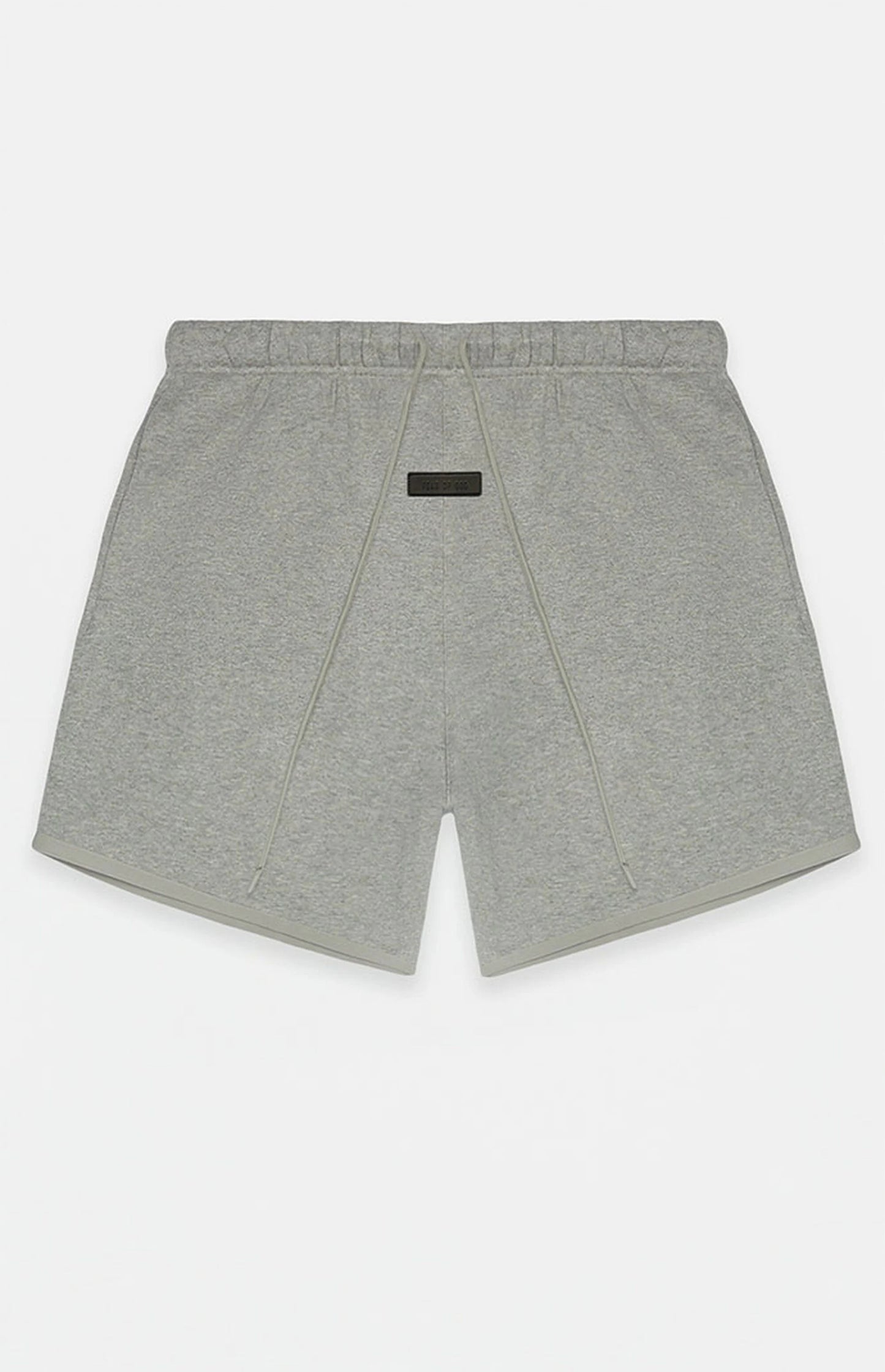 Fear of God Essentials SS22 Sweatshorts - Dark Oatmeal — Jerry Lorenzo Essentials heavyweight basic, fleece sweatshort, front view