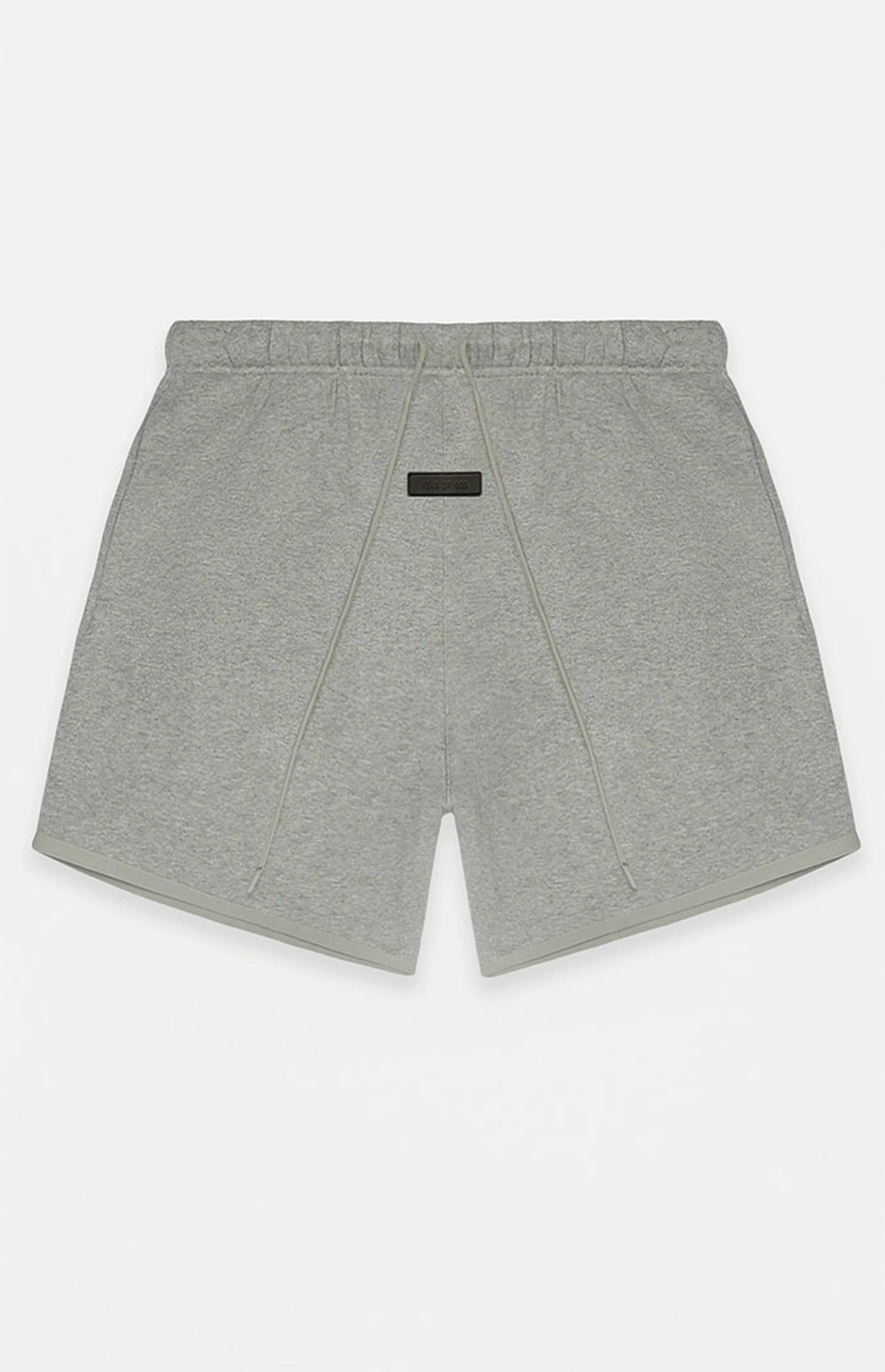 Fear of God Essentials SS22 Sweatshorts - Dark Oatmeal — Jerry Lorenzo Essentials heavyweight basic, fleece sweatshort, front view