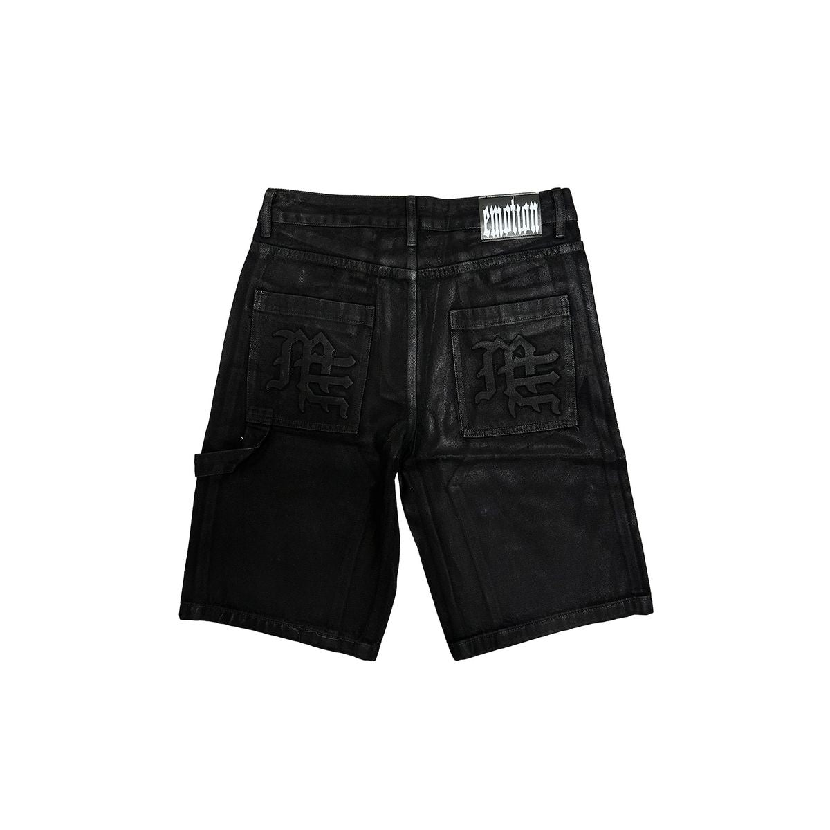 Mixed Emotion - "Worker" Wax Shorts — back view