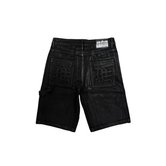 Mixed Emotion - "Worker" Wax Shorts — back view
