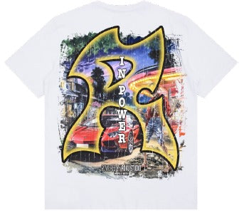 Roku Studio - Pull Up Reg Fit Tee - White — back view