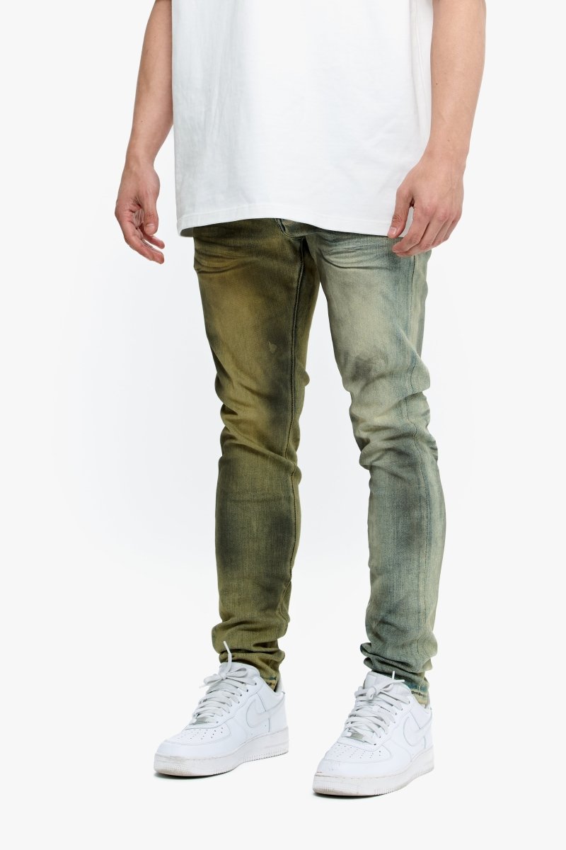 9-57 - Mr.flex Skinny Yellow Vintage/lt.yellow Washed - Yellow Vt Lt Y. Wash — back view