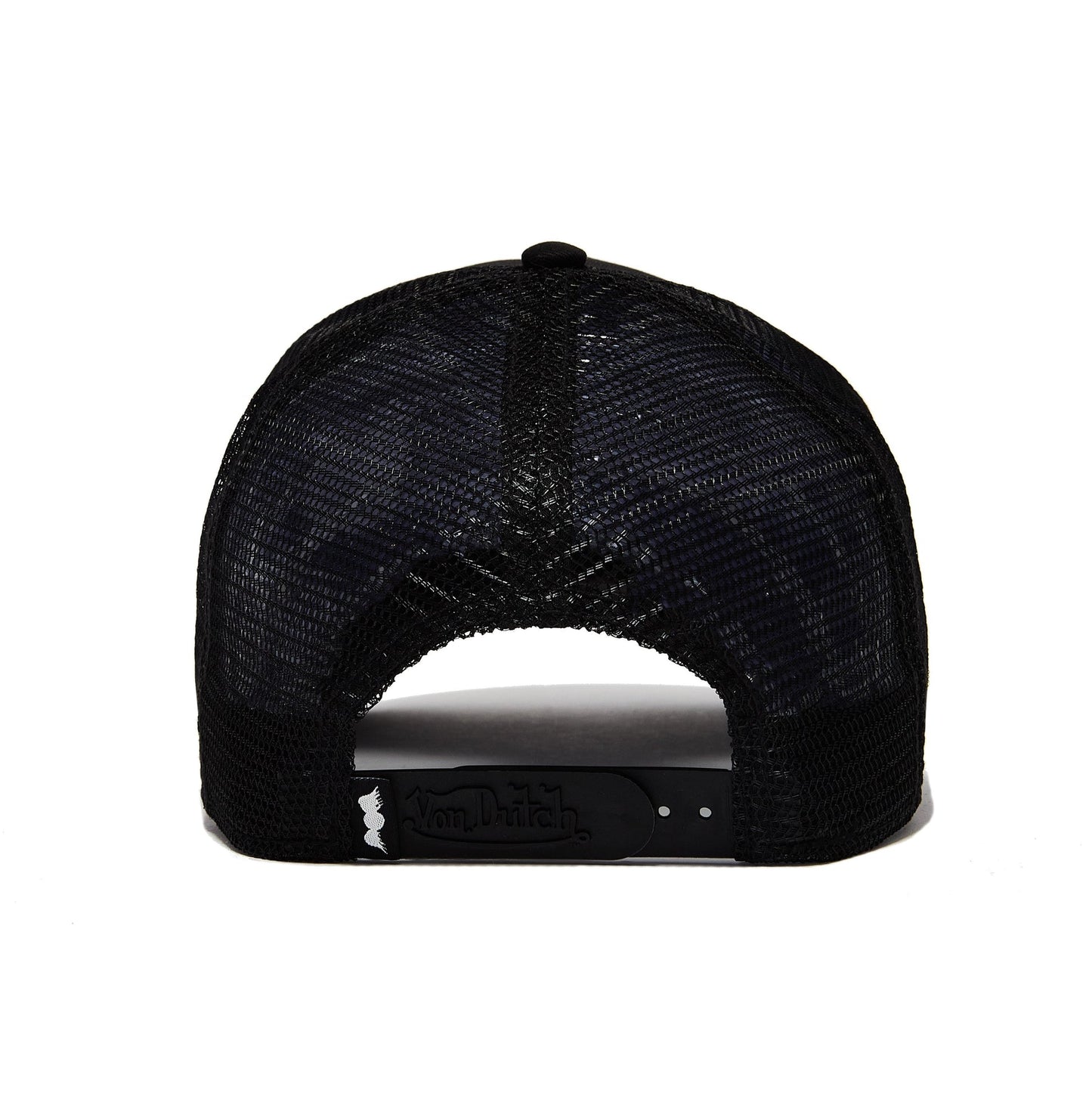 Staple Clean Cut Trucker Hat - Black — back view