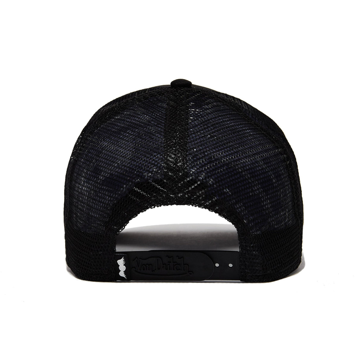Staple Clean Cut Trucker Hat - Black — back view