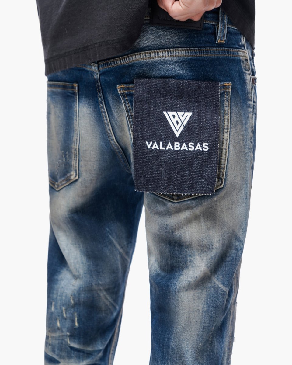 9-57 - Leader Dark Blue Wash Skinny - Dark Blue Wash — side