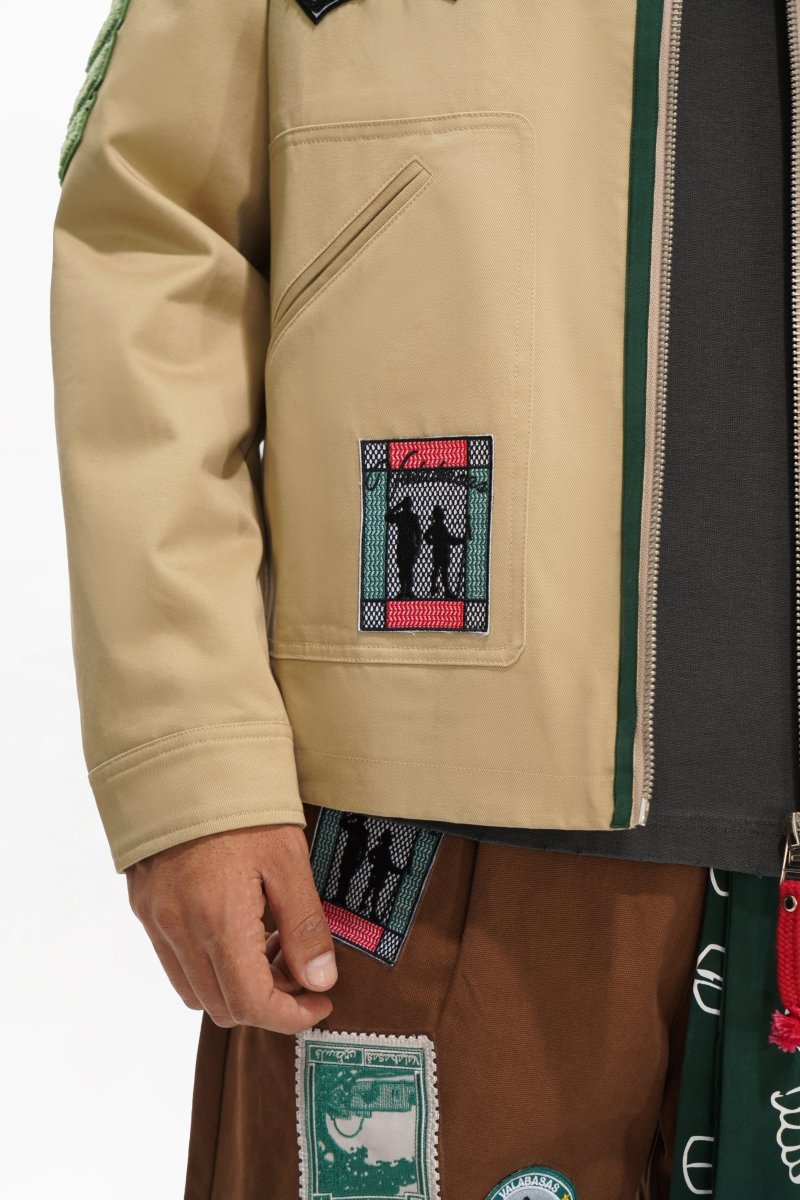 9-57 - Patrol Khaki Jacket - Tan — close-up detail