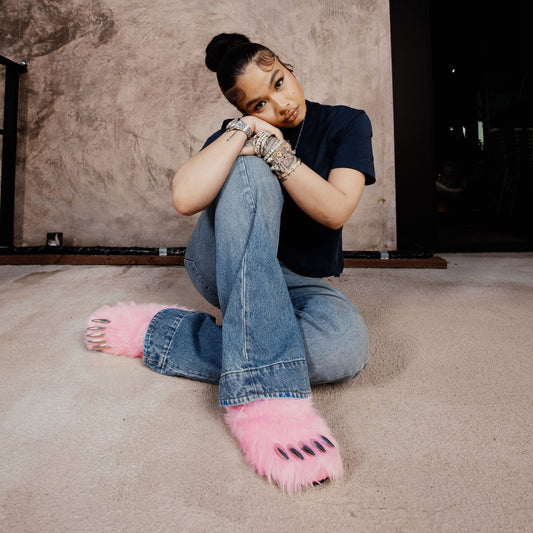 Bravest Studios - Bear Claw Mules - Pink — front view