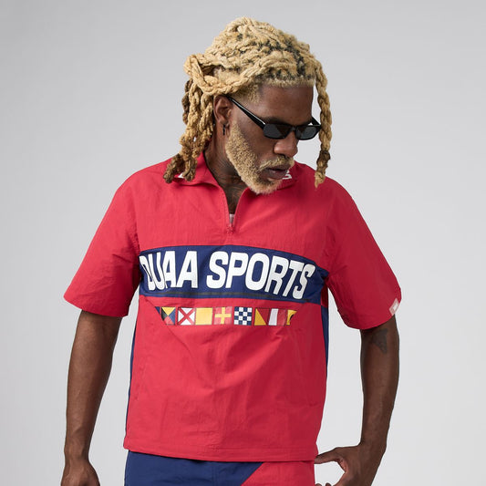 Duaa - Kayak Half-Zip - Red — front view