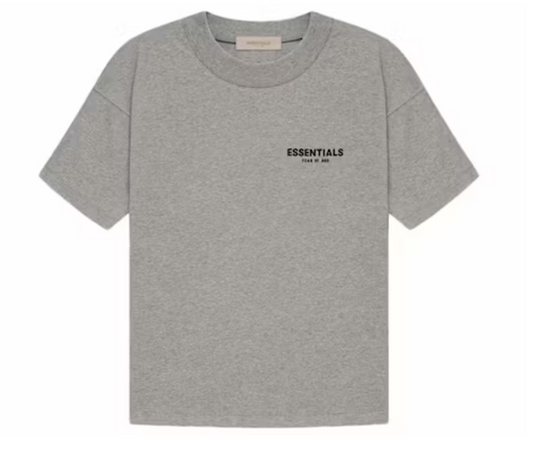 Fear of God Essentials SS22 Tee - Dark Oatmeal — Jerry Lorenzo Essentials heavyweight basic, short-sleeve cotton tee, front view