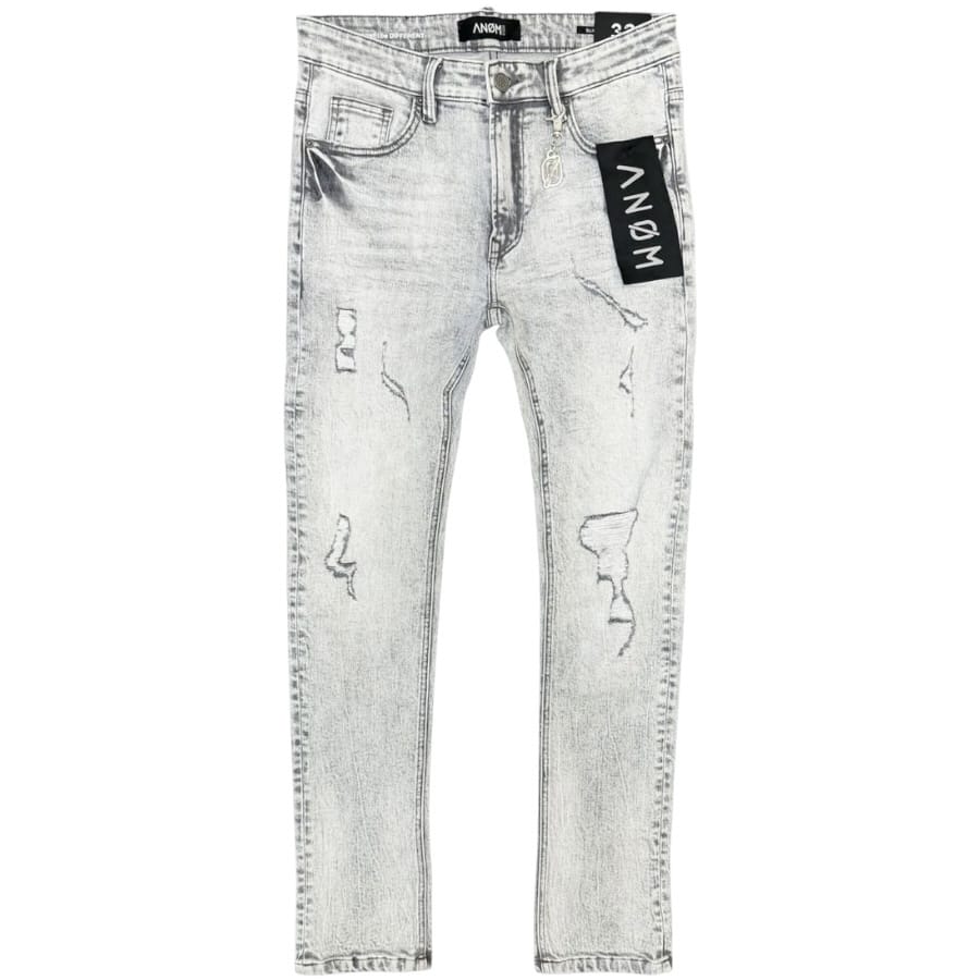 Anom - Vanta Slim Fit - Snow Gray Wash — front view