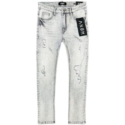 Anom - Vanta Slim Fit - Snow Gray Wash — front view