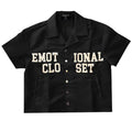 Black "Backyard" Nylon Shirt — front view