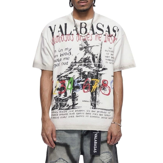Valabasas - Insane Tee - White — front view