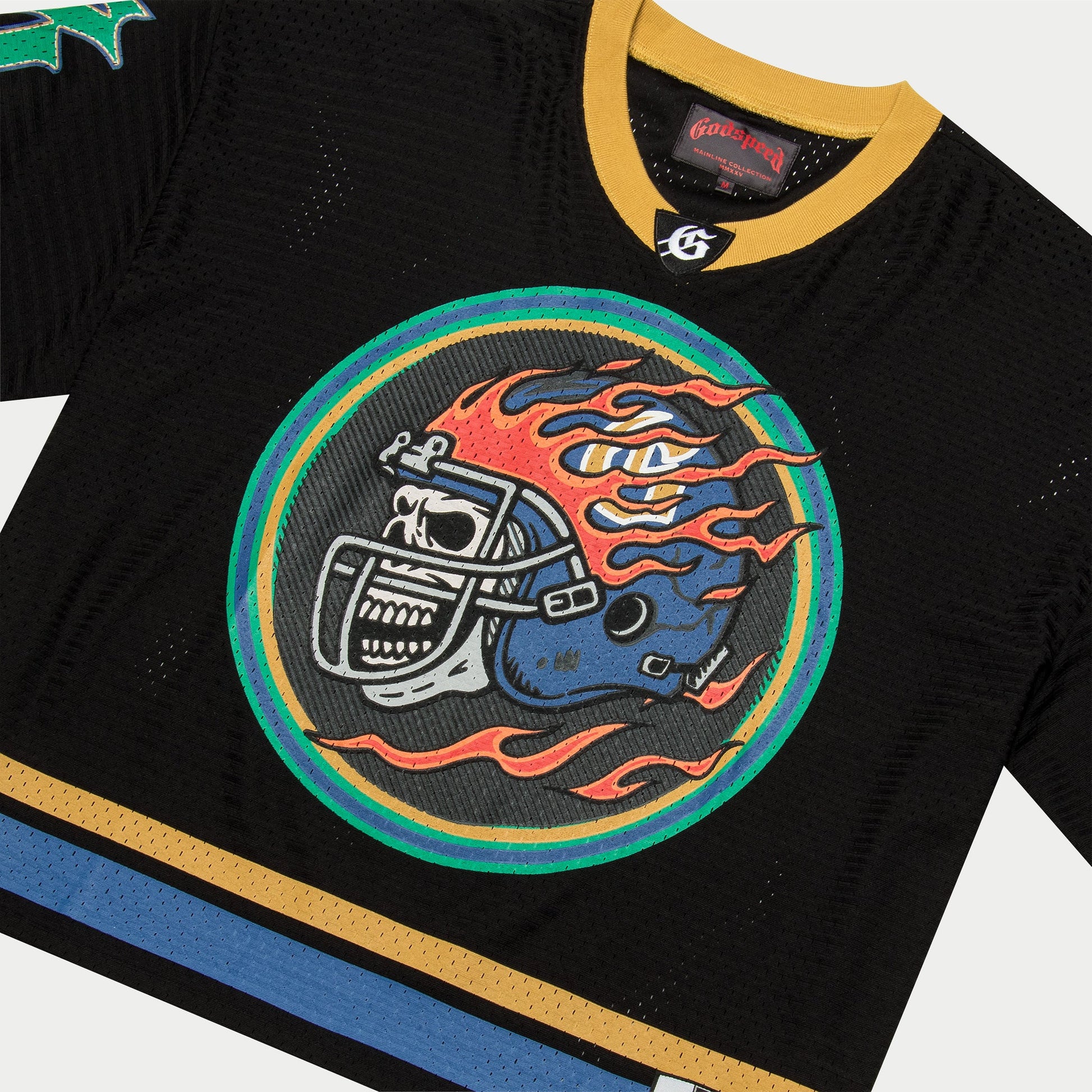 Godspeed - First Down Jersey (Black/Yellow/Blue) NYC