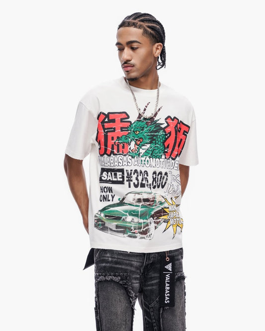 Valabasas - Japanese Motors Tee - Japanese Motors - White — back view