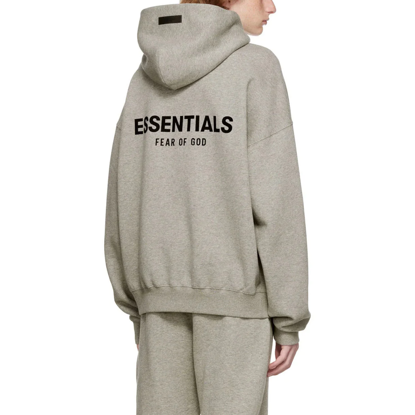 Fear of God Essentials SS22 Hoodie - Dark Oatmeal — Jerry Lorenzo Essentials heavyweight basic, pullover hoodie, front view